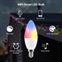 Изображение 5W WIFI LED E14 Smart WLAN Lamp, C37 RGB заменяет 40W, 470Lm, LED Smart Bulb, управление через приложение Tuya Smart Life, пакет