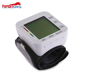 Firstsing Wrist Type Electronic Blood Pressure Monitor Intelligent Pressure Digital LCD Display Wrist Band Blood-pressure Meter Automatic Heart Rate Monitor Health Care