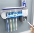 Family UV Sterilizer Toothbrush Holder Automatic Toothpaste Dispenser Cleaner Sanitizer Device for Oral Hygiene の画像