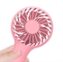Изображение BlueNEXT Portable Handheld Fan, 400mAh Small Personal Fan with Detachable Handle,3-Speed Adjustment with Base,Rechargeable Small Fan for Women, Kids, Office, Travel etc