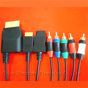 FirstSing  FS19048 4in1 Component Cable 1.8M  for  PS2/PS3 / Wii / XBOX 360  の画像