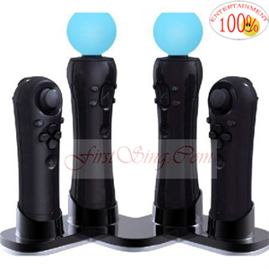 Picture of FirstSing FS18135 for PS3 Move Quadruple Charging Station 