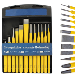 Picture of 12 Piece Metal Cutter Punch Set