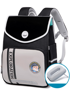 Picture of Black Vertical Version Pillow Backpack Schoolbag