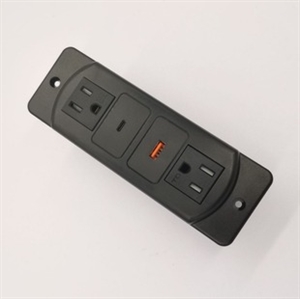 Picture of Blue Next American embedded desktop bedside socket USBO-C fast charge PD20W American plug-in board row