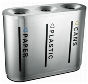 Изображение Boxin New Style Stainless Steel Classify Trash Can