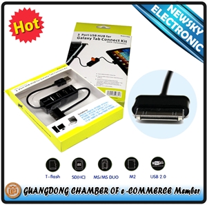 Picture of 3 port usb hub for Galaxy Tab connect kit