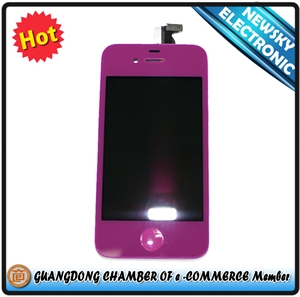 Image de For iphone 4 lcd touch screen assembly in purple colour
