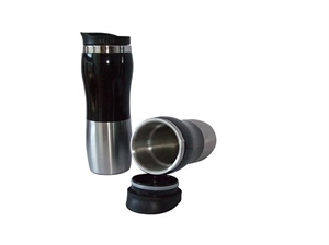Picture of STAINLESS STEEL INNER PLASTIC OUTER MUG