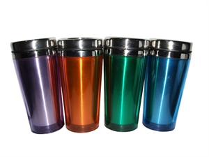 Picture of STAINLESS STEEL INNER PLASTIC OUTER MUG