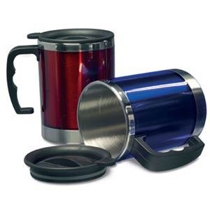 Picture of STAINLESS STEEL INNER PLASTIC OUTER MUG