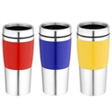 STAINLESS STEEL INNER PLASTIC OUTER MUG