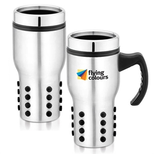 PLASTIC INNER AND STAINLESS STEEL OUTER MUG