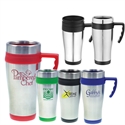 PLASTIC INNER AND STAINLESS STEEL OUTER MUG