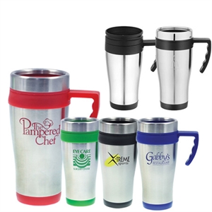 PLASTIC INNER AND STAINLESS STEEL OUTER MUG