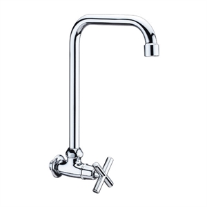 Wall mounted kitchen tap