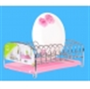 Image de Cheap Metal Wire Dish Rack with plastic tray from China  Kitchen Rack Organizer