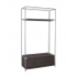 Metal Frame Hanging Folding Clothes Wardrobe With Drawers