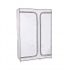 Image de Ikea Assembly White And Black Canvas Wardrobe Closet