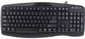 high quality full size Wired standard computer keyboard,107 keys の画像