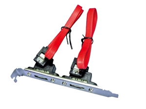 Image de Double SATA to ESATA cable with bracket