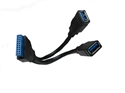 Main board 20pin to USB3.0 2 ports converter