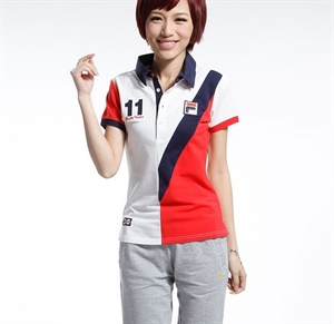 Ladies slim fit polo shirt