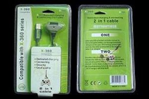 Picture of X-360 dedicated charging  connecting 2 in 1 cable