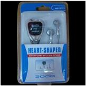 Изображение 3in1 heart-shaped earphone with FM radio for