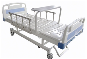 Water-Proof 3 Functions Hospital Beds Manual With Al-Alloy Side Rails