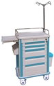 Picture of Move Easily Hospital ABS Emergency Medical Trolleys With Stainless Steel Guard Rail