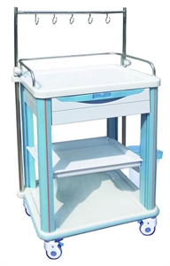 Picture of Easy Move ABS IV Treatment Medical Trolleys With Raised-Edge Design