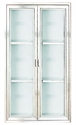Picture of Stainless Steel Trolley Medical Cupboard 2-Steel Fram Door With Glass