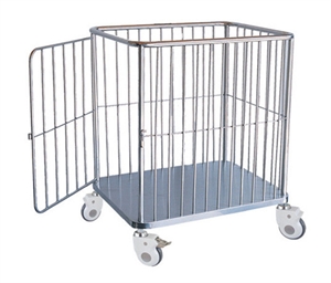 Picture of Medication 304 Stainless Steel Medical Linen Trolleys For Hospital