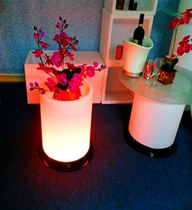 Image de Cylindrical lighting flowerpot