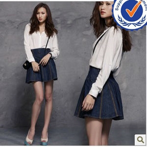 2013 new arrival fashion design wholesale jeans skirts for woman GK003