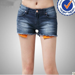 2013 new arrival fashion design 100 cotton fashion lady jeans shorts JS009 の画像