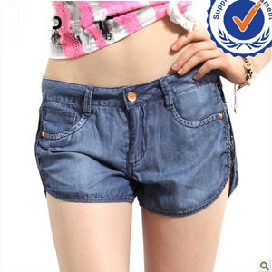 2013 new arrival fashion design 100 cotton fashion lady jeans shorts JS003 の画像