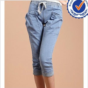 Изображение 2013 new arrival fashion design wholesale capri jeans for woman LC007