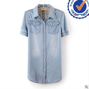 Picture of 2013 new arrival fashion design jeans lady blouses LW002