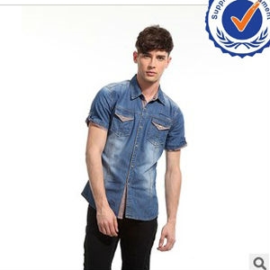 Picture of 2013 new arrival fashion design cotton fashion men jeans shirts WM008