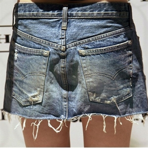 Picture of jeans skirts for gilr with fashion design G34