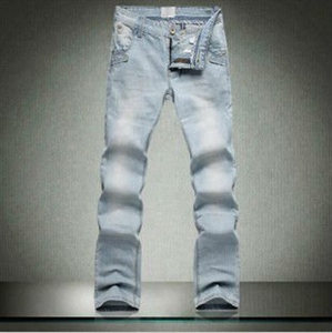 Picture of light white washing men jeans MS009
