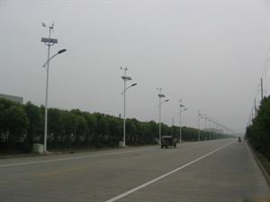 Solar-wind Hybrid Street Lights の画像