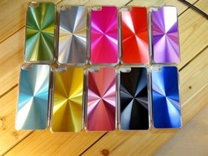 Picture of Alloy chrome bling hard Vinyl CD aluminum skin cover luxury cases for iphone 5C