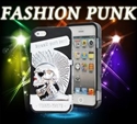 Image de Punk iPhone 4S Protective Cases Dust Proof With Skull For Woman