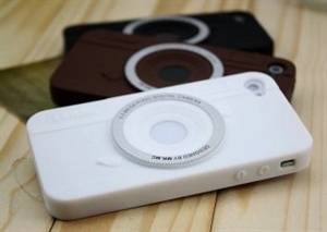 Duarable Lycra Camera Pattern Colorful iPhone 4 4s Silicone Protective Cases