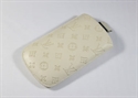Image de New Arrial LV iPhone 4 leather case black with LV logo on it