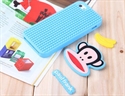 Image de Cute Monkey iPhone 5S Protective Cases Silicone Pink / Sky Blue Color