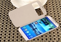 White Samsung Protective Case Flip Leather For Galaxy S4 i9500